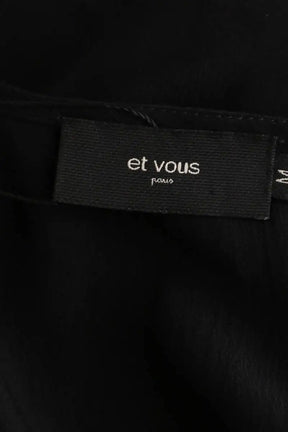 Top sans manche Et Vous Noir en Paillettes