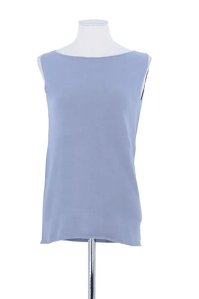 Top sans manche Fabiana Filippi Bleu en Laine, taille S - Seconde Main