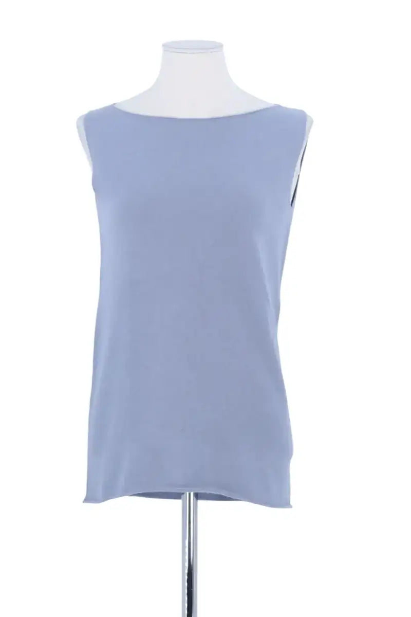 Top sans manche Fabiana Filippi Bleu en Laine, taille S - Seconde Main