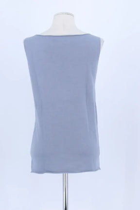 Top sans manche Fabiana Filippi Bleu en Laine