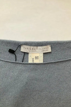 Top sans manche Fabiana Filippi Bleu en Laine