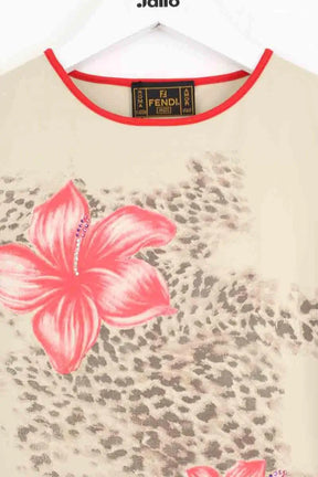 Top sans manche Fendi Beige en Polyamide