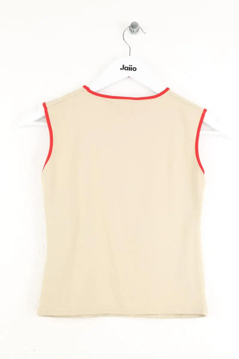 Top sans manche Fendi Beige en Polyamide
