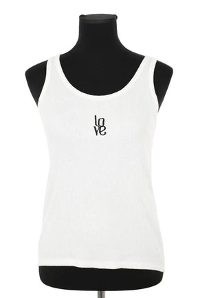 Top sans manche FIVE Blanc en Coton, taille S - Seconde Main