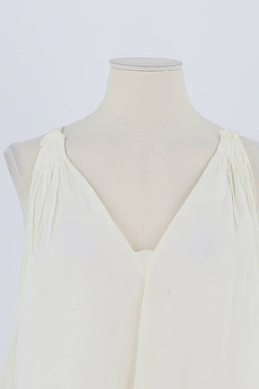 Top sans manche Forte_Forte Blanc en Coton