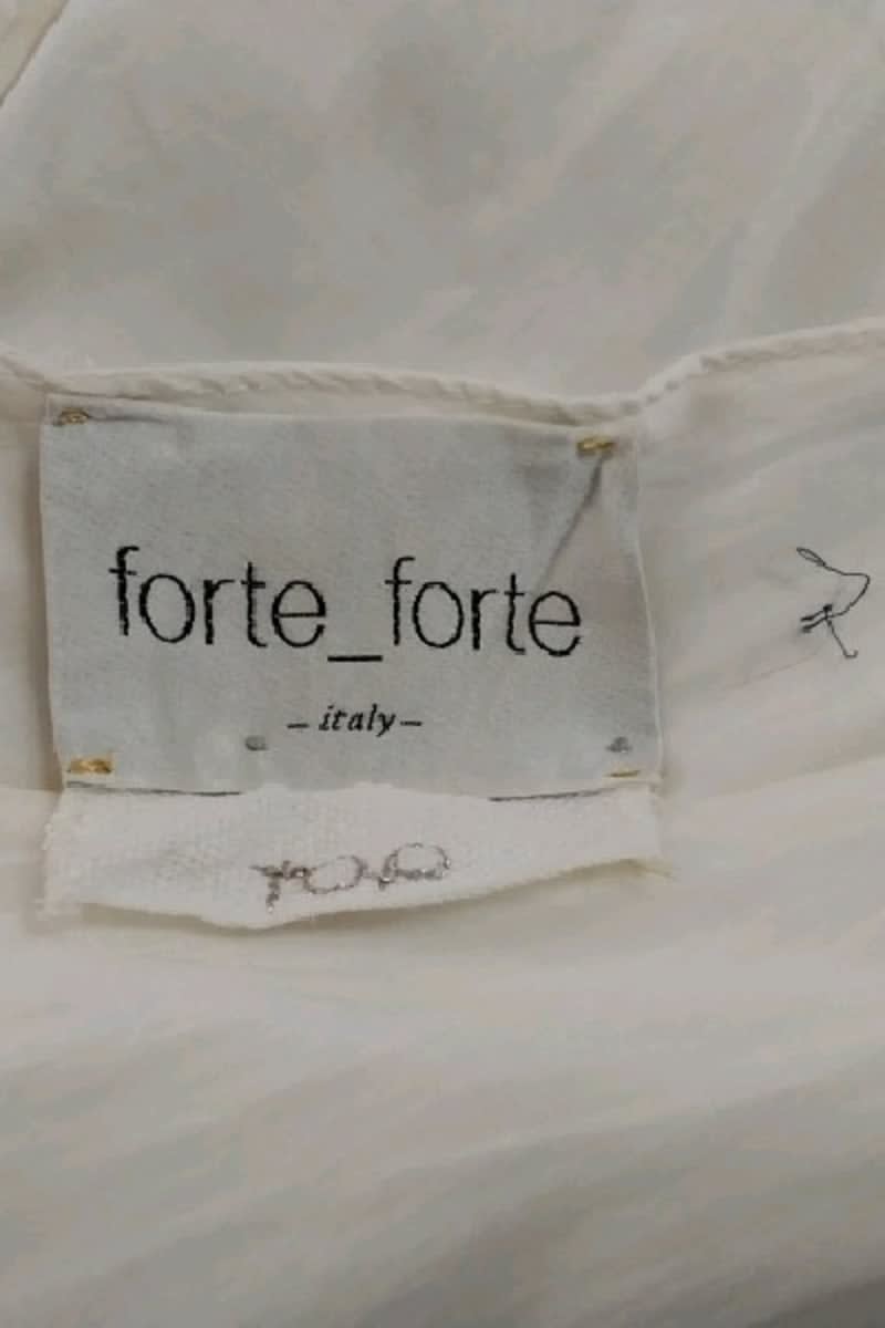 Top sans manche Forte_Forte Blanc en Coton