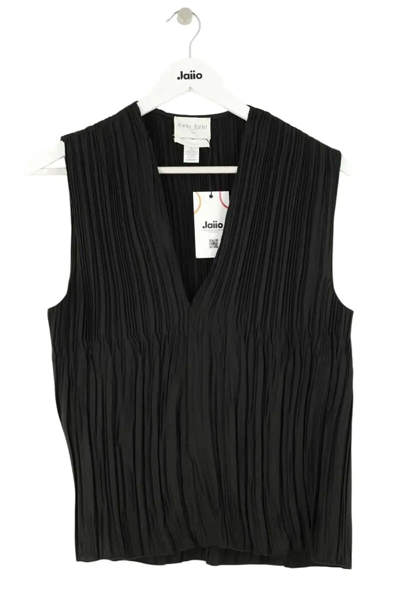 Top sans manche Forte_Forte Noir en Synthétique, taille M - Seconde Main
