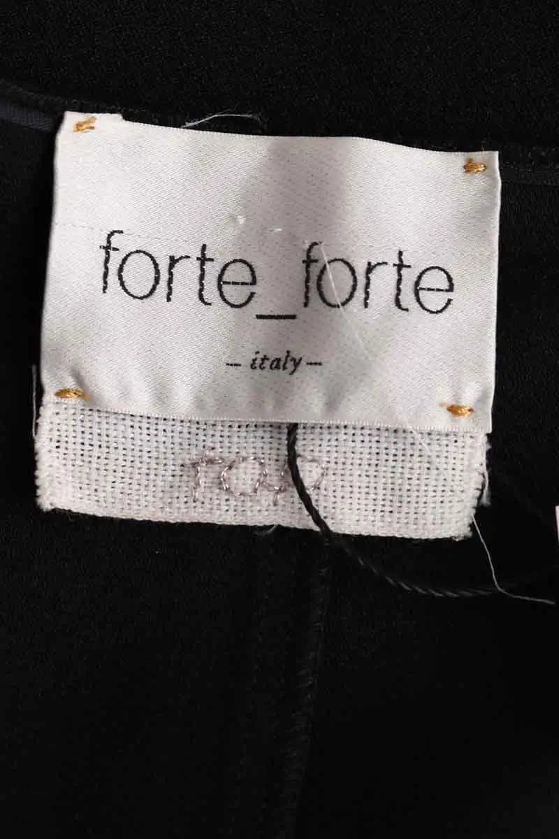 Top sans manche Forte_Forte Noir en Synthétique