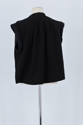 Top sans manche Forte_Forte Noir en Viscose