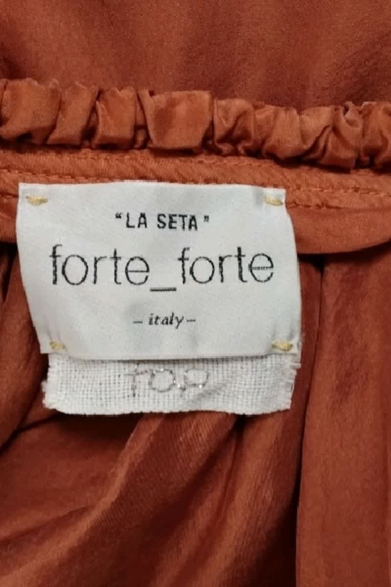 Top sans manche Forte_Forte Orange en Soie