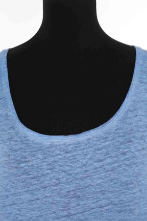 Top sans manche Gerard Darel Bleu en Lin