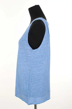 Top sans manche Gerard Darel Bleu en Lin