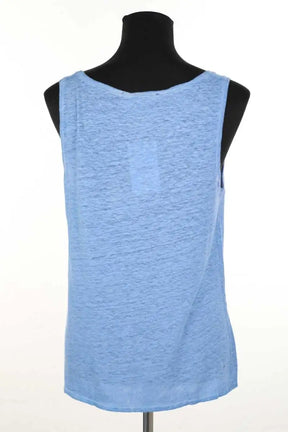 Top sans manche Gerard Darel Bleu en Lin