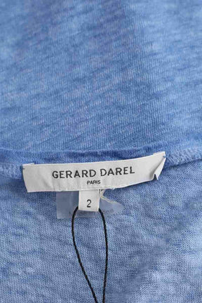 Top sans manche Gerard Darel Bleu en Lin