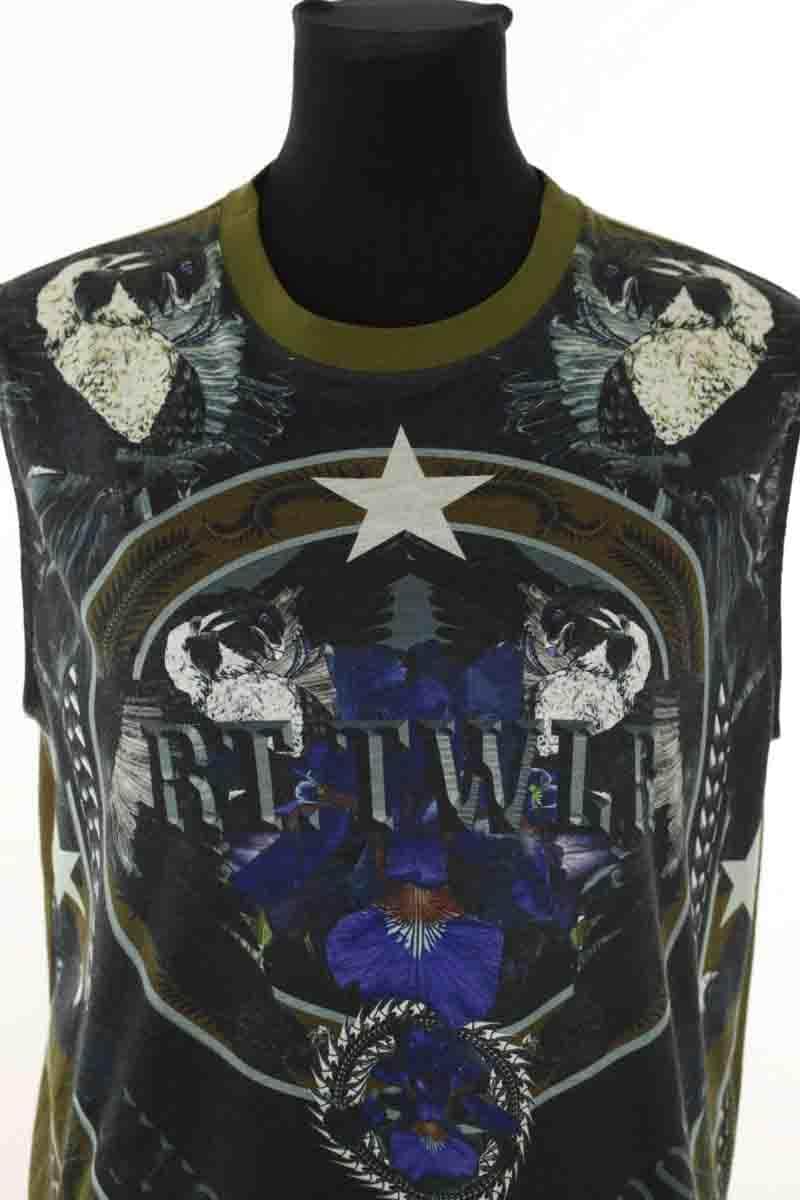 Top sans manche Givenchy Kaki en Polyester