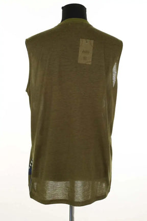 Top sans manche Givenchy Kaki en Polyester