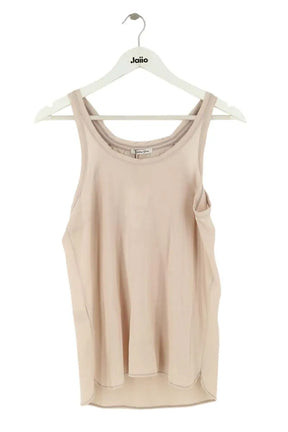 Top sans manche Golden Goose Beige en Soie, taille S - Seconde Main