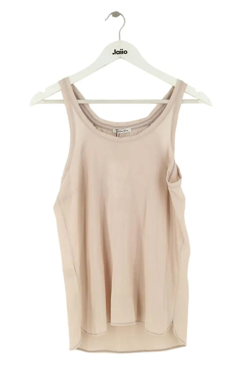 Top sans manche Golden Goose Beige en Soie, taille S - Seconde Main