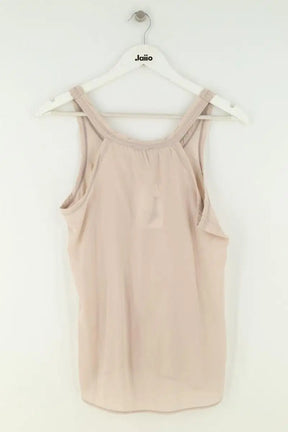 Top sans manche Golden Goose Beige en Soie