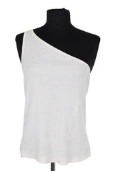 Top sans manche Helmut Lang Blanc en Coton, taille XS - Seconde Main