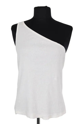 Top sans manche Helmut Lang Blanc en Coton, taille XS - Seconde Main