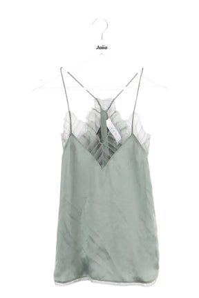 Top sans manche Iro Berwyn Vert en Soie, taille XS - Seconde Main