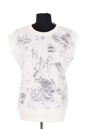 Top sans manche Iro Blanc en Coton, taille S - Seconde Main