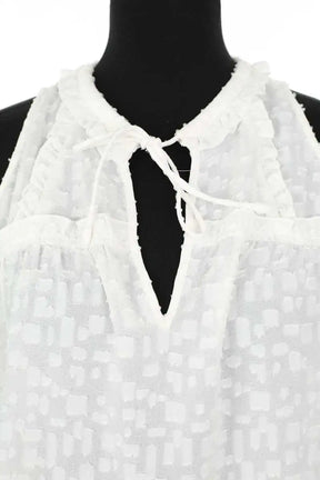 Top sans manche Iro Blanc en Polyester