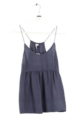 Top sans manche Iro Bleu en Soie, taille XS - Seconde Main