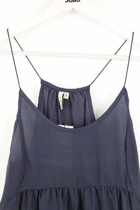 Top sans manche Iro Bleu en Soie