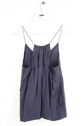 Top sans manche Iro Bleu en Soie