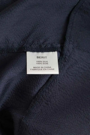Top sans manche Iro Bleu en Soie