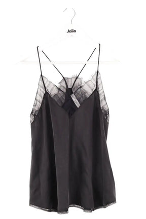 Top sans manche Iro Noir en Soie, taille L - Seconde Main