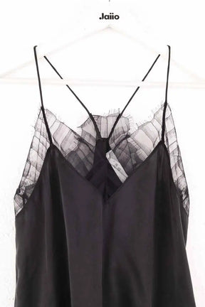 Top sans manche Iro Noir en Soie