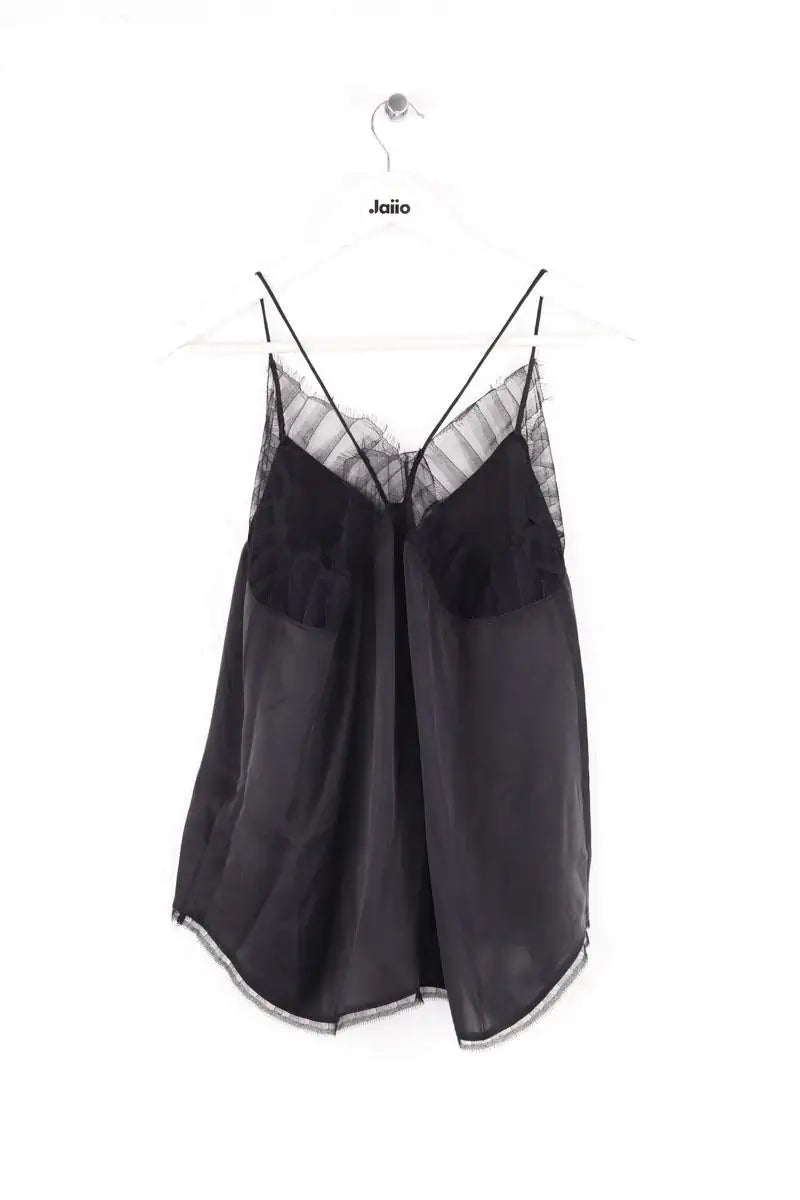 Top sans manche Iro Noir en Soie
