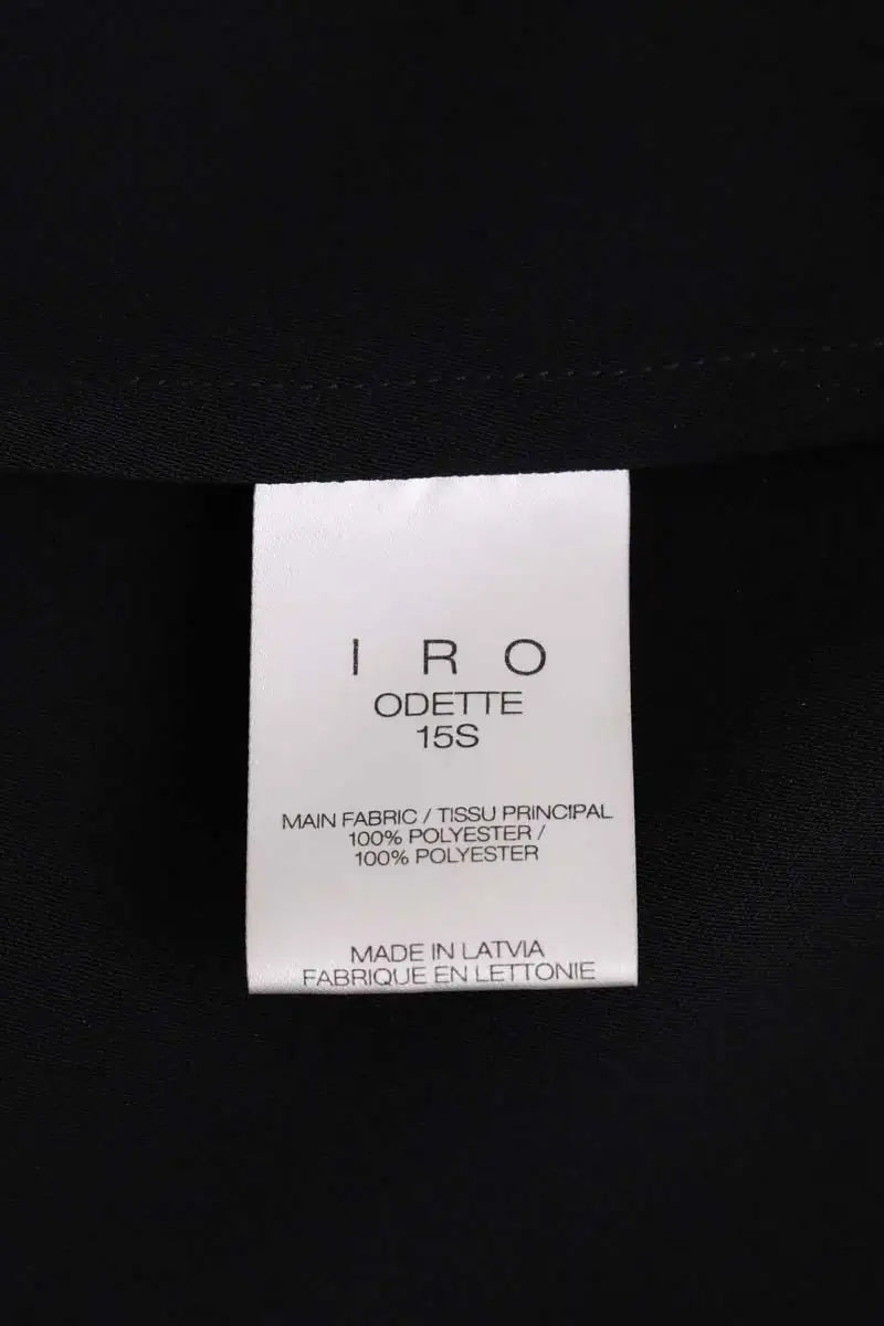 Top sans manche Iro Noir en Synthétique