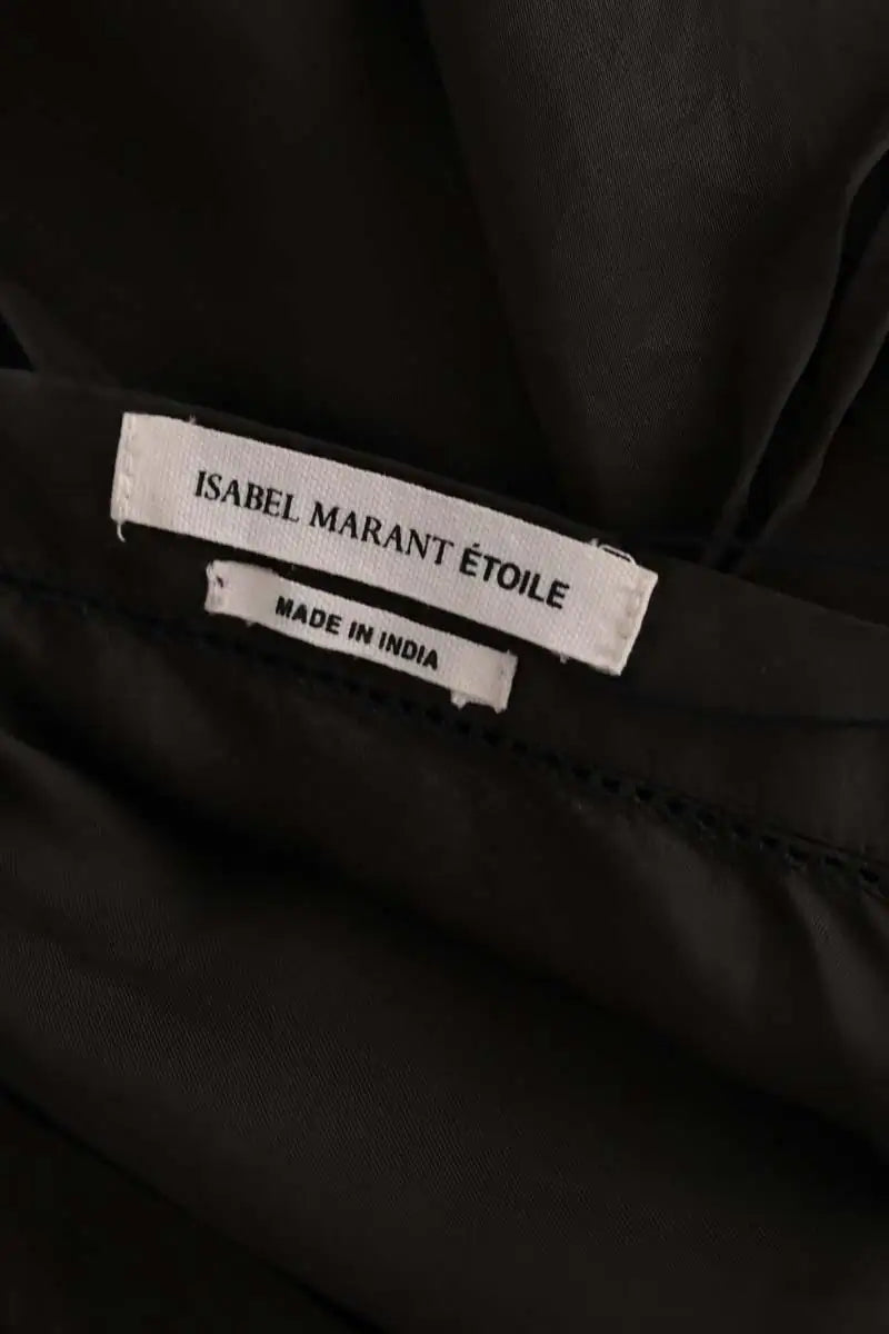 Top sans manche Isabel Marant Étoile Kaki en Viscose