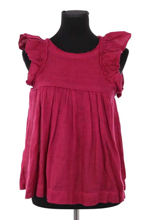 Top sans manche Isabel Marant Étoile Rose en Lin, taille M - Seconde Main