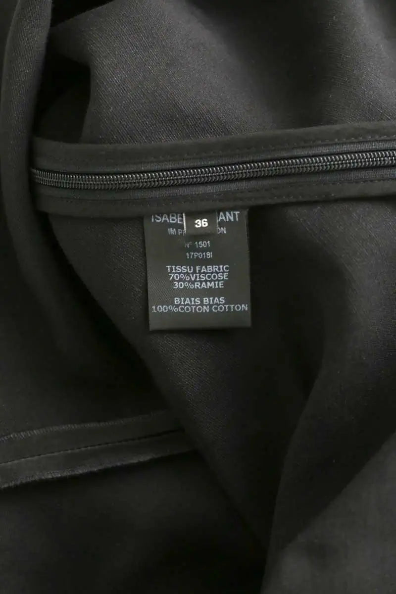 Top sans manche Isabel Marant Noir en Viscose