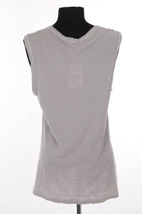 Top sans manche James Perse Gris en Coton