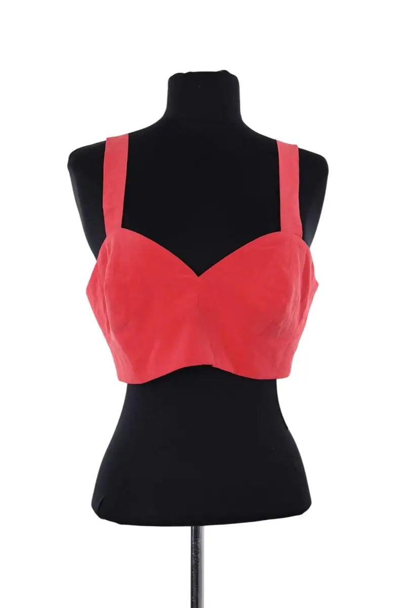 Top sans manche Jil Sander Rose en Soie, taille L - Seconde Main