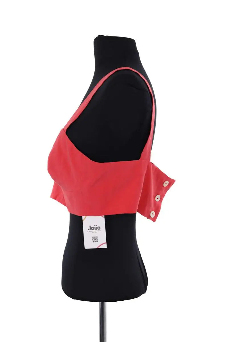 Top sans manche Jil Sander Rose en Soie