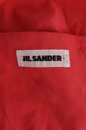 Top sans manche Jil Sander Rose en Soie