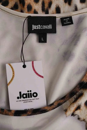Top sans manche Just Cavalli Blanc en Synthétique