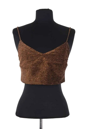 Top sans manche Karma Koma Doré en Synthétique, taille M - Seconde Main