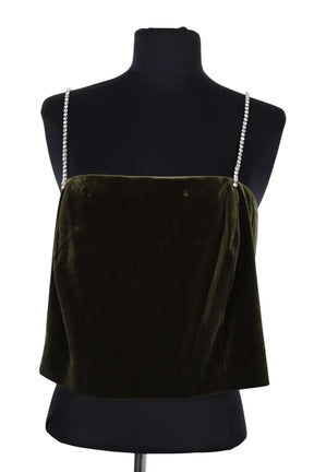 Top sans manche Karma Koma spice top maquis Kaki en Synthétique, taille S - Seconde Main