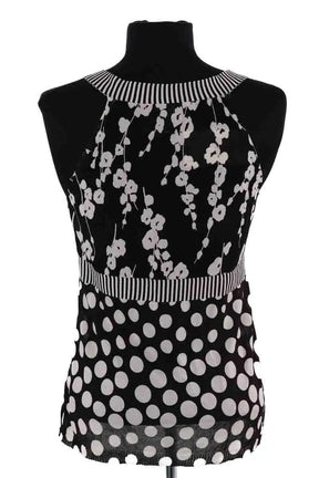 Top sans manche Kenzo Noir en Soie