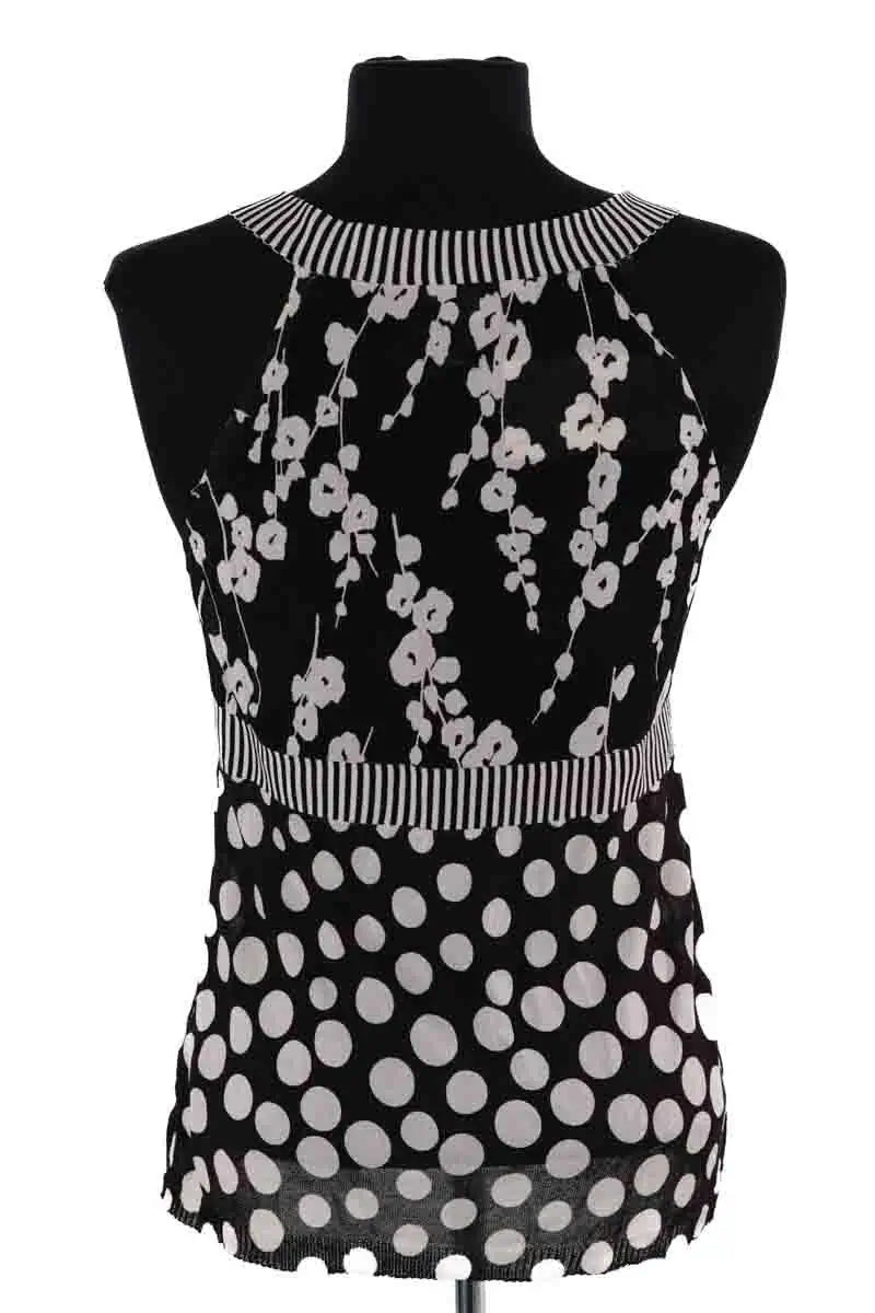 Top sans manche Kenzo Noir en Soie