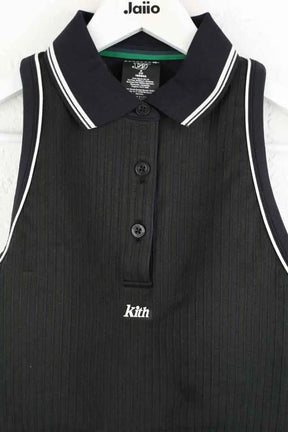 Top sans manche Kith Classic cropped polo Noir en Polyester