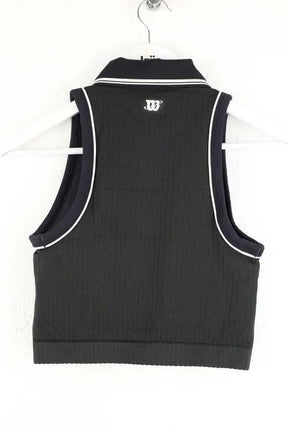 Top sans manche Kith Classic cropped polo Noir en Polyester